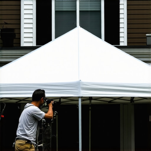 Painter applying quick-drying exterior paint with specialized tools