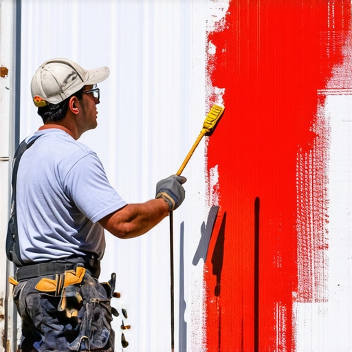 Professional painter applying exterior paint quickly and efficiently