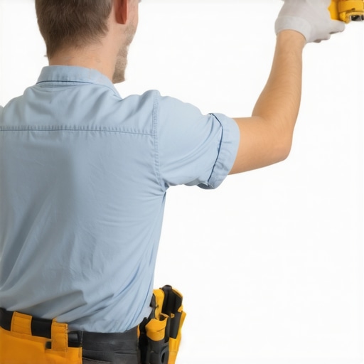 Advanced Surface Inspection for Painting Painter using moisture detection tools on wall