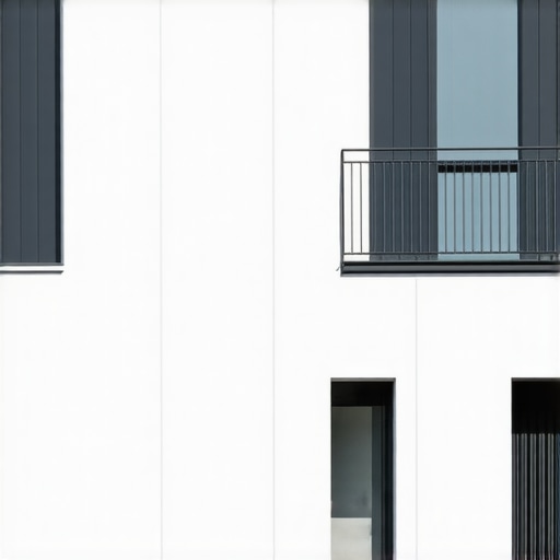 Modern Haus with Graphene Paint Finish Contemporary house exterior featuring durable graphene-based paint