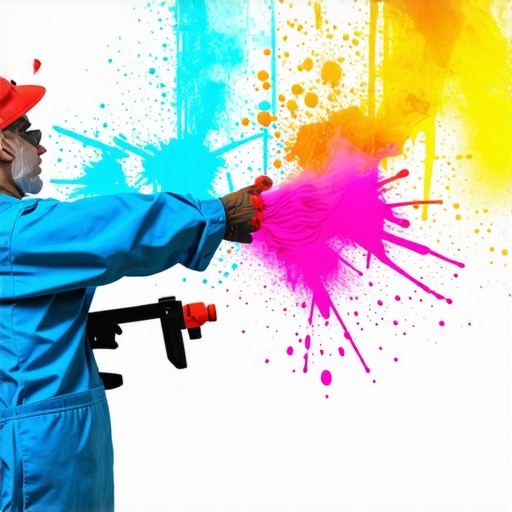 High-Quality Paint Sprayer for Durable Finishes Professional sprayer in action during a house painting project