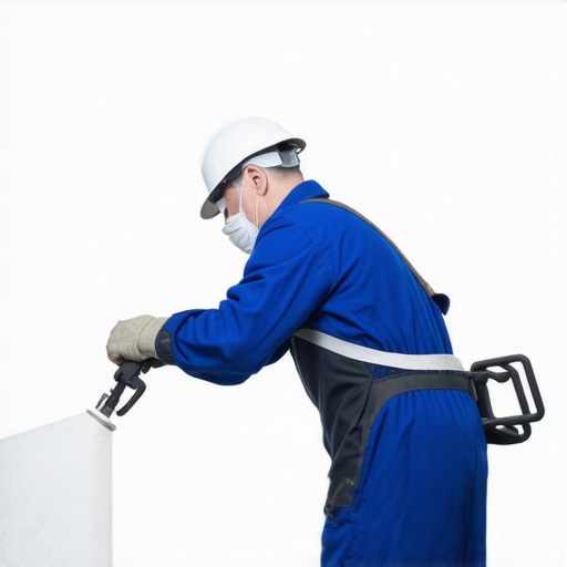 A high-quality paint sprayer applying smooth coat on a textured brick wall