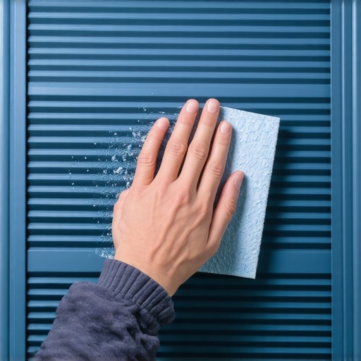 The Sandpaper Trick for Getting Paint to Stick to Plastic Shutters