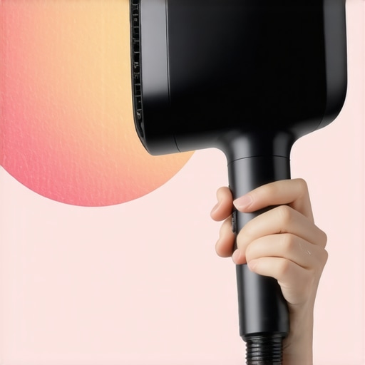 Person using a hairdryer to gently heat wall decal for easy removal.