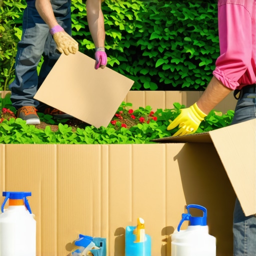 Why Professional Painters Use Cardboard to Shield Your Garden Beds