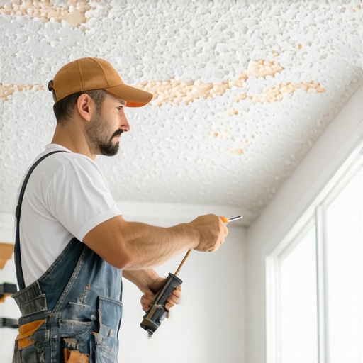 How to Fix Peeling Paint on a Popcorn Ceiling Safely