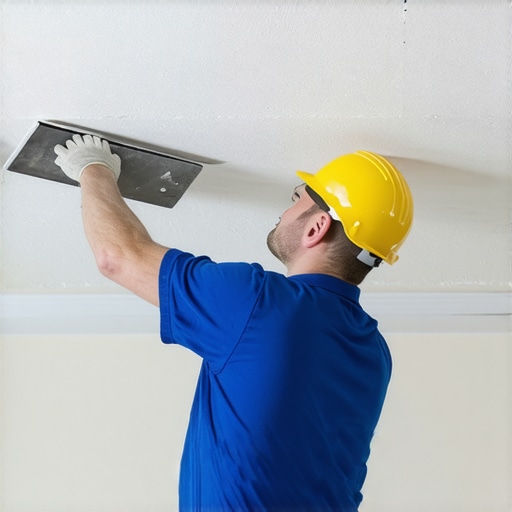 How to Fix the Texture on a Patched Knockdown Drywall Ceiling