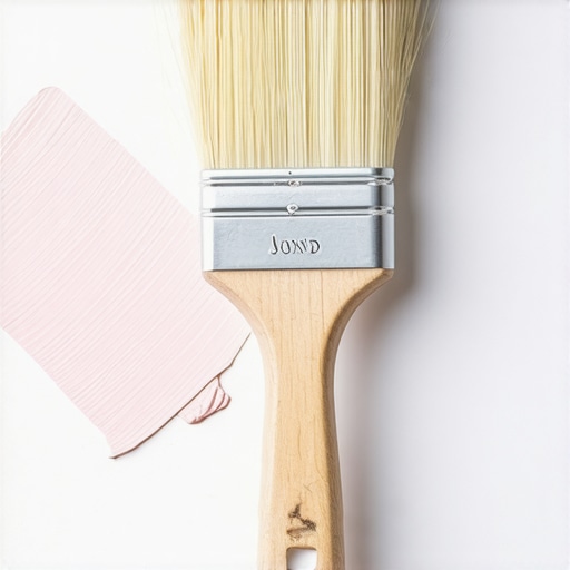 Premium Angled Sash Brush for Precision Painting Close-up of a high-quality angled sash brush used for detailed house painting.