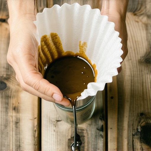 The Coffee Filter Trick for Straining Old Paint