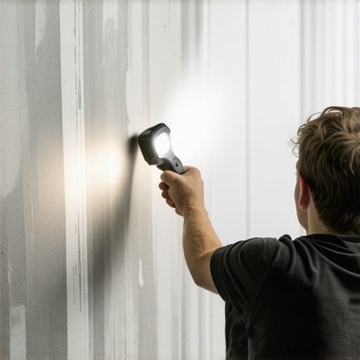 The Flashlight Trick for Spotting Drywall Sanding Errors Before You Prime