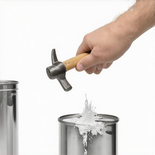The Paint Can Hammer Trick to Avoid Splatter When Closing Lids