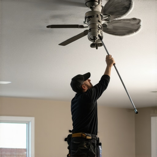 The Painter's Move for Cutting Around Ceiling Fans Without a Ladder
