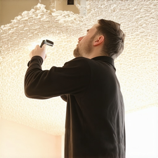 The Secret to Getting a Perfect Edge on Popcorn Ceilings