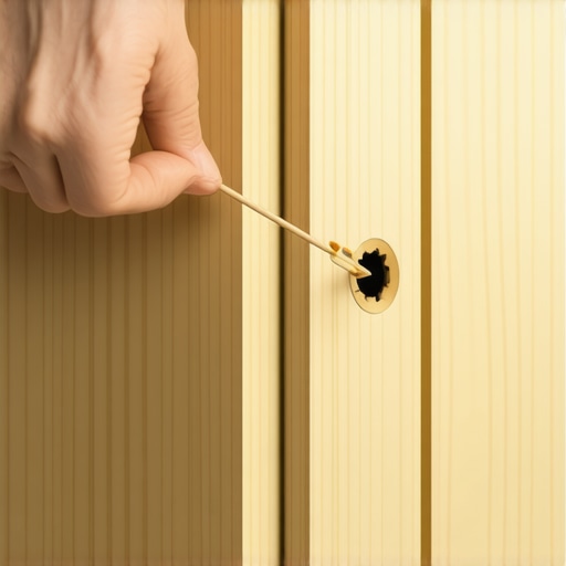 The Toothpick Trick for Filling Cabinet Screw Holes Before Painting