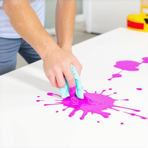 The Wet Rag Trick for Cleaning Up Latex Splatters Fast