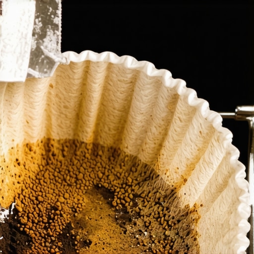 The coffee filter trick for straining old paint clumps