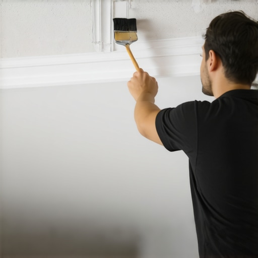 The secret to keeping paint from bleeding under tape on ceilings