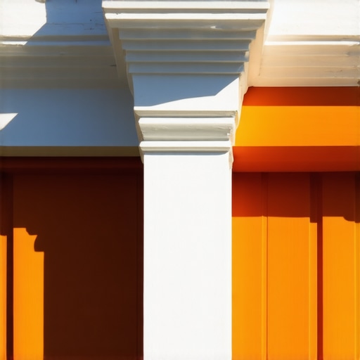 Close-up of clean white painted trim free from yellow stain