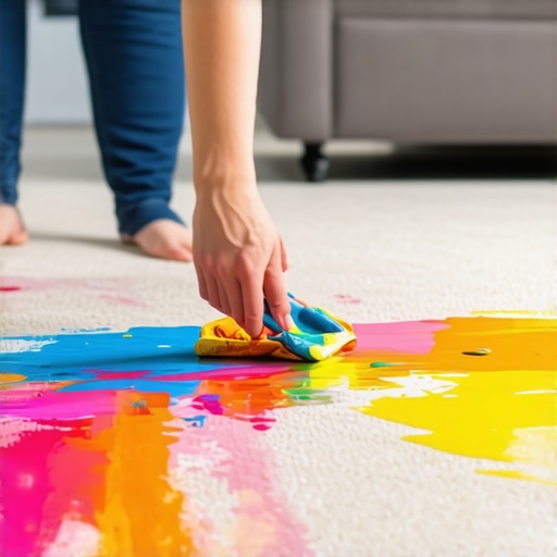 How to Clean Paint Off a Carpet Before It Dries