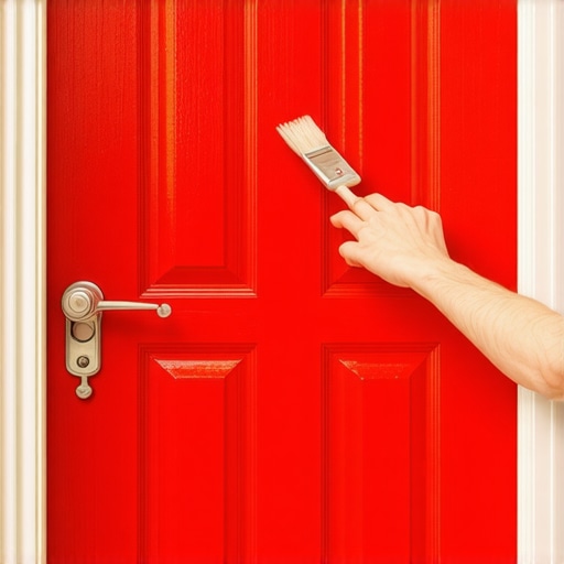 How to Paint Your Front Door Without Removing the Hardware