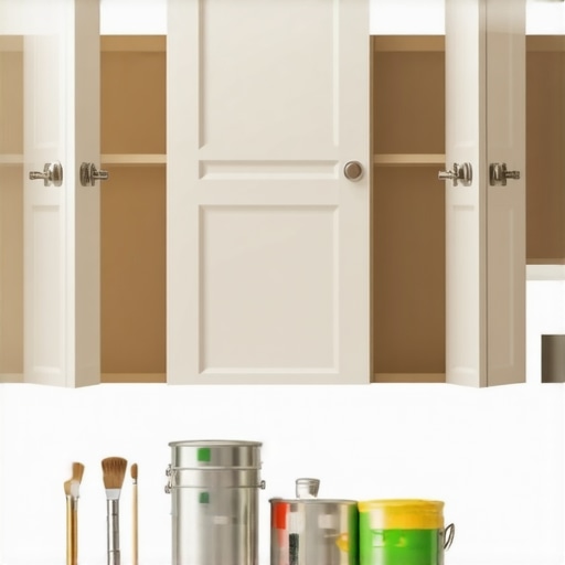 How to Paint Your Kitchen Without Taking the Doors Off the Hinges
