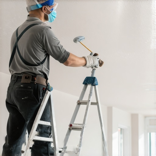 How to Paint a Ceiling Without Getting Splattered in the Face