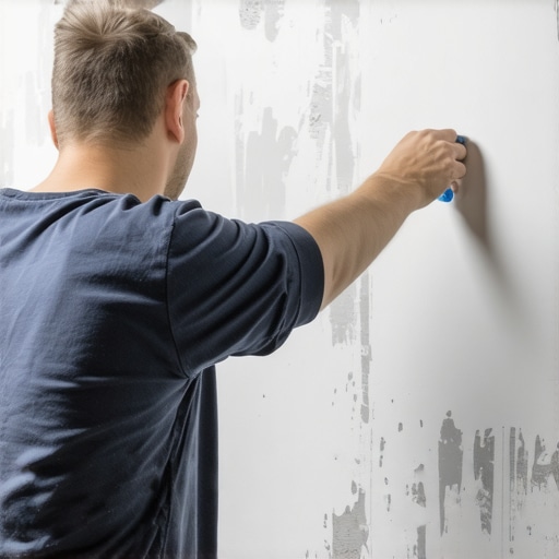 Mastering the Cutting-In Technique for Sharp Edges A painter skillfully cutting in along the wall's edge with a brush for a clean finish.