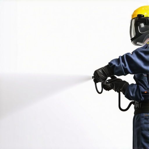A person using a Wagner Control Pro airless sprayer on a house exterior, illustrating efficient painting tools.