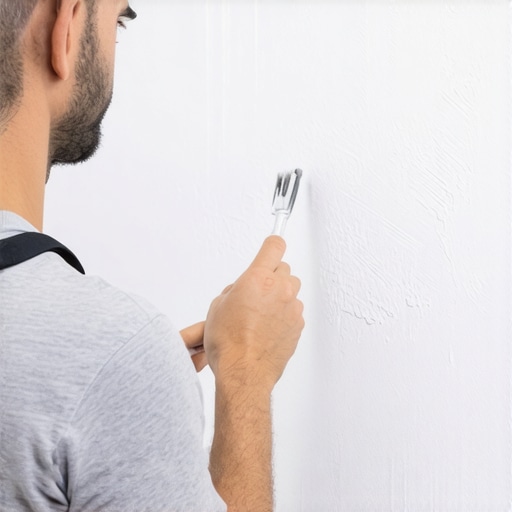 Surface Preparation for House Painting Painter applying primer with proper masking and surface prep techniques.