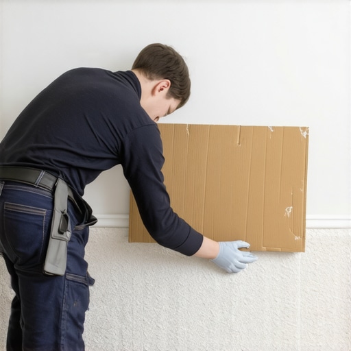 The Cardboard Hack for Painting Baseboards on Thick Carpet