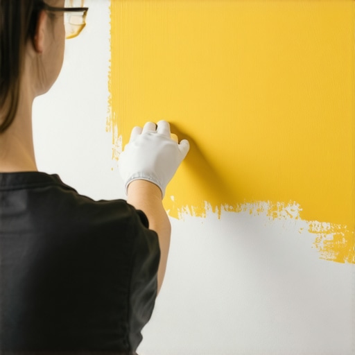 The Trick to Painting a Straight Line Without Any Tape