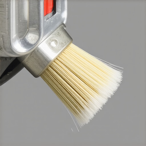 Maintaining a Professional Airless Spray Tip A detailed view of a painter cleaning an airless sprayer nozzle to ensure a perfect spray pattern.
