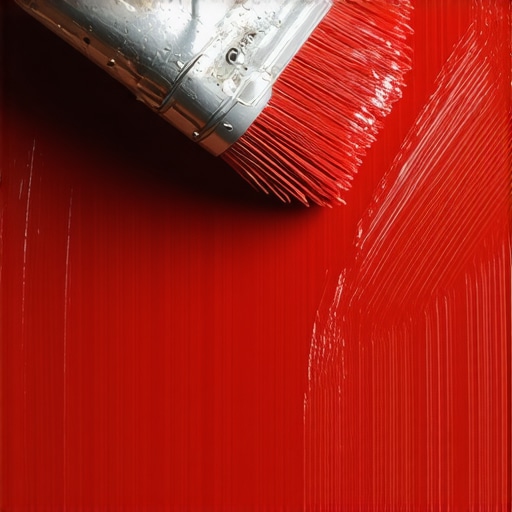 Professional Paint Application Texture Close up of a smooth paint layer being applied to a wall.
