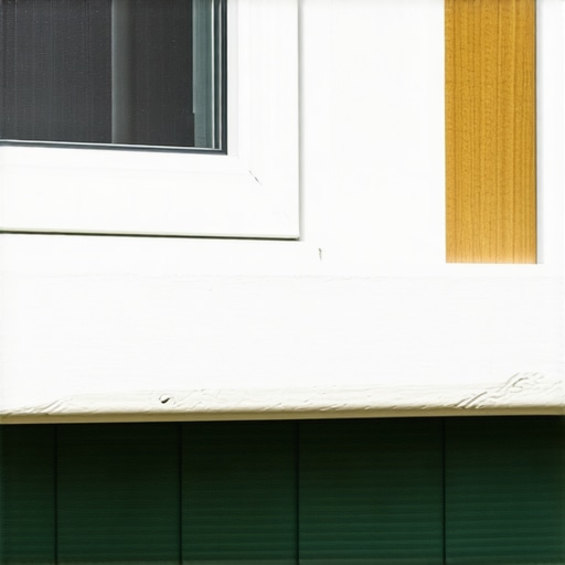 Close up of a primed window sill with caulk applied to the joints.